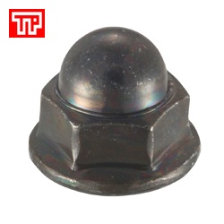 Đai ốc mũ liên long đen thép đen
